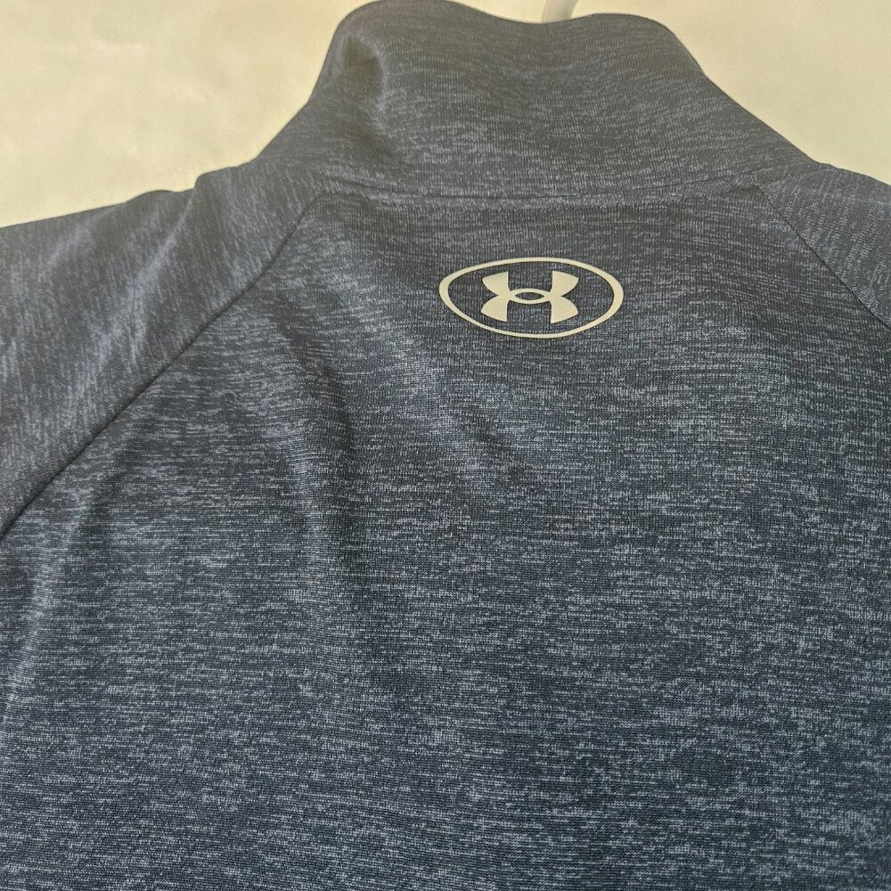 Under Armour Women's Sz L UA Tech Twist 1/2 Zip Long Sleeve Shirt 1320128 Blue - Picture 6 of 13